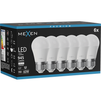 Mexen Nova 6x LED lemputė E27, G45, 9W, Neutrali - 4000K, 945 lm - L101-E27-0940-01x06