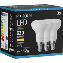 Mexen Nova 3x LED lemputė E14, R50, 6W, Šilta - 3000K, 630 lm - L103-E14-0630-01x03