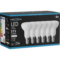 Mexen Nova 6x LED lemputė E14, R50, 3W, Neutralus - 4000K, 315 lm - L103-E14-0340-01x06