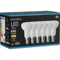 Mexen Nova 6x LED lemputė E14, R50, 8W, Šilta - 3000K, 840 lm - L103-E14-0830-01x06