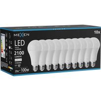 Mexen Nova 10x LED lemputė E27, A70, 20W, Neutrali - 4000K, 2100 lm - L100-E27-2040-01x10
