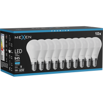 Mexen Nova 10x LED lemputė E14, G45, 9W, Šalta - 6500K, 945 lm - L101-E14-0965-01x10