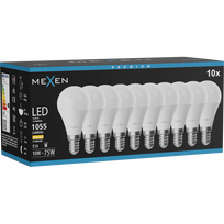 Mexen Nova 10x LED lemputė E14, G45, 10W, Šilta - 3000K, 1055 lm - L101-E14-1030-01x10
