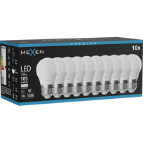 Mexen Nova 10x LED lemputė E27, G45, 1W, Neutrali - 4000K, 105 lm - L101-E27-0140-01x10