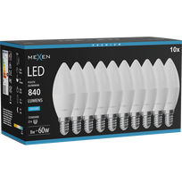 Mexen Nova 10x LED lemputė E14, C37, 8W, Šalta - 6500K, 840 lm - L102-E14-0865-01x10