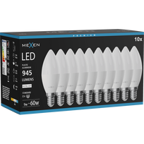Mexen Nova 10x LED lemputė E14, C37, 9W, Neutrali - 4000K, 945 lm - L102-E14-0940-01x10