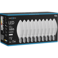 Mexen Nova 10x LED lemputė E14, C37, 10W, Neutrali - 4000K, 1055 lm - L102-E14-1040-01x10