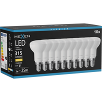 Mexen Nova 10x LED lemputė E14, R50, 3W, Šilta - 3000K, 315 lm - L103-E14-0330-01x10