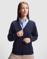V-kaklo striukė moterims EXPLORER WOMAN, tamsiai mėlyna
