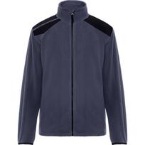 Mikrofliso striukė unisex TERRANO, švino/juoda