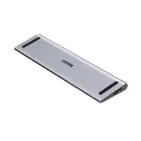 "Unitek" KVM su stovo funkcija | 2x HDMI 4K@60Hz | 1 x DP 4K@30Hz | USB-C | PD 100W