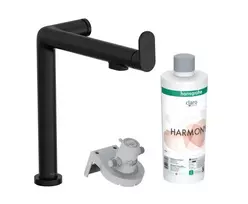 Hansgrohe Aqittura M91 – kriauklės maišytuvas su filtravimo funkcija, matinis juodas 76802670