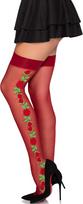 Leg Avenue Roselle raudonos raštuotos kojinės - S-L