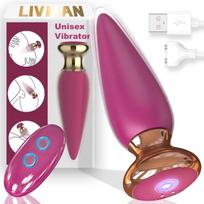 2in1 prostatos ir G taško vibratorius LIVMAN MY-610 su 10 vibracijos režimų ir nuotolinio valdymo pultu