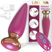 2in1 prostatos ir G taško vibratorius LIVMAN MY-610 su 10 vibracijos režimų ir nuotolinio valdymo pultu