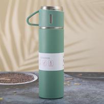 500 ml nerūdijančio plieno vakuuminės kolbos dovanų rinkinys biuro verslo stiliaus termoso butelis lauko karšto vandens termoizoliacinis poros puodelis 500ml