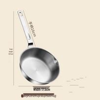 Wutuo 316 Stainless Steel Uncoated Frying Pan