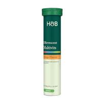 H&B multivitaminai, apelsinų skonio, 20 šnypščiųjų tablečių