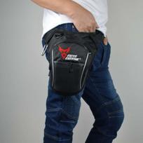 Madingas motociklo krepšys „Hip Bum Fanny Pack“ vandeniui atsparus motociklo krepšys lauko laisvalaikio juosmens krepšys, juodas motociklo krepšys Blue mark