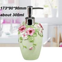 Muilo dozatorius, daugkartinis, 3D siurblio gėlių sodas, muilo dozatorius, dervos buteliukas, dezinfekavimo priemonė, klasikinis dizainas virtuvei, vonios kambariui 300ml
