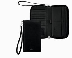 Kelioninė piniginė HUGO BOSS Classic Grained Black