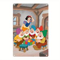 1 vnt., Disney Snieguolė ir septyni nykštukai Dažyta versija Vintažinis metalinis geležies ženklas - 7,87X11,81 colio Sieninė tapyba, Restoranas, Kavinė, G 20x30cm（7.8x11.8inch）