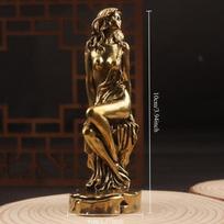 Seksuali Grožio Bronzinė Statula Suaugusi Mergina Žalvaris Nuogos Moterų Figūros Figūrėlė Kūrybinga Patalpų Namų Darbalaukio Dekoracija Meno Skulptūros