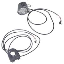 2-in-1 Elektrinio dviračio žibintas Atsparus smūgiams E-bike LED žibintas Priekinis žibintas su garsiniu signalu Puikus našumas 1 gray