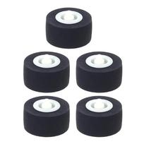 5x Juodas guminis guolinis ritinėlis, kreipiamasis ratukas, prispaudimo ratukas 13x6x2mm skirtas RS-CH770 RS-BX501 1 juoda