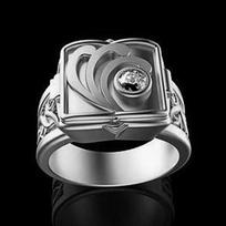 Unique Creative Style Domineering Arabesque Flip-Top Locket Ring Secret Small Room Lid Ring For Men Women Party Jewelry 6