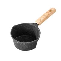 2025 New Nonstick Small Pot Small Sauce Pan Flat Bottom Milk Pot Multifunctional Cooking Pot for Frying Nonstick Small Sauce Pot juoda