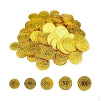 20 50 100 – numeruotas pokerio rinkinys dideliais skaičiais 2.5-3.7cm auksas