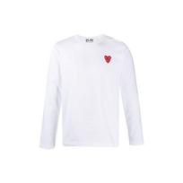 Comme des Garçons PLAY Mini Logotipo Ilgomis Rankovėmis Marškinėliai Balti Vyriški Viršutiniai Drabužiai P1T292-2 XXL white