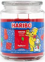 "Haribo" kvapioji žvakė stiklinėje | Žiemos vyšnios 510 g | Vaisių vyšnių aromatas su karamele ir cinamonu | 100 valandų degimo laikas | Dviguba dagtis | Kalėdinė žvakė stiklinėje | Dovanų idėja žiemai