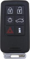 YINETTECH Automobilinis 6 mygtukų nuotolinio valdymo pultelio dėklas, skirtas S60 S80 V40 V60 V60 V70 XC60 XC70 pakaitiniam automobilio nuotolinio valdymo pultelio dėklui