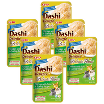 INABA Dashi Delights Delikatesinių dribsnių vištienos su tunu ir šukutėmis receptas 6x40g