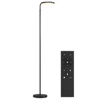 LED grindinis šviestuvas su magnetiniu nuotolinio valdymo pulteliu, lanksčiai reguliuojamas, pasukamas, metalinis, juodas