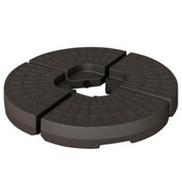Skėčių stovas, galima pripildyti 17 kg vandens/25 kg smėlio, HDPE, kava, 100x100x10,5 cm