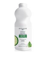 BYPHASSE Šampūnas normaliems/riebaluotis linkusiems plaukams su žaliosios arbatos ir laimo ekstraktu, 750 ml