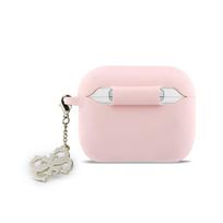 Guess 4G Charm Silicone dėklas skirtas Apple AirPods Pro 3 rožinės spalvos