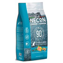 Necon Natural Wellness Cat Steril sausas pašaras suaugusioms katėms su balta žuvimi ir ryžiais - 10 kg