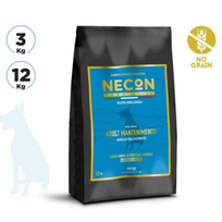 Necon Zero Grain Dog Mantenimento Lamb, Pea, Horse Bean begrūdis sausas pašaras šunims su ėriena ir žirniais 12kg - 12 kg