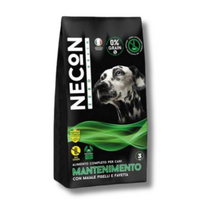 Necon Zero Grain Dog Mantenimento Pork, Pea, Horse Bean begrūdis sausas pašaras šunims su kiauliena ir žirniais - 3 kg