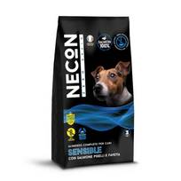 Necon Zero Grain Dog Sensibile Salmon, Pea, Horse Bean begrūdis sausas pašaras šunims su lašiša ir žirniais - 12 kg
