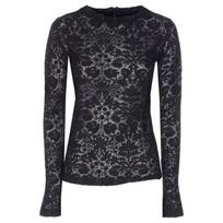 Palaidinės moterims, Juoda, Marinara maglia pizzo di magli