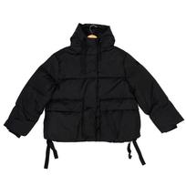 Pūkinė striukė moterims, Juoda, Jackets