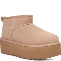 Pašiltinti auliniai moterims, Smėlio, Classic ultra mini warm boots