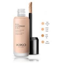 Kiko Milano Full Coverage 2in1 Foundation and Concealer makiažo pagrindas ir maskuoklis viename - N35 Neutral