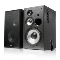Edifier R2850DB bevielės Bluetooth (v5.1 su aptX palaikymu) 2.0 kolonėlės su atnaujintu klasikiniu dizainu | Galinga 3-jų krypčių sistema su 150W RMS galia
