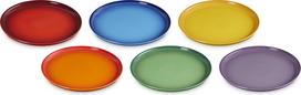 Le Creuset Pusryčių lėkštės Le Creuset Rainbow Coupe, 22 cm, spalvotos, 6 vnt.